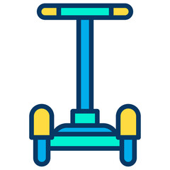 Lineal color Segway icon