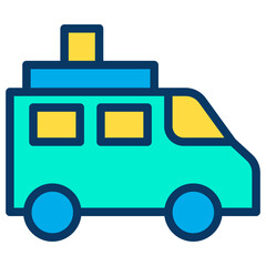 Lineal color Coach presentation icon