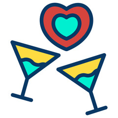 Lineal color Champagne icon