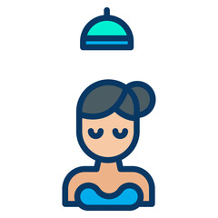 Lineal color Hand Dryer icon