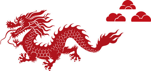 Happy Chinese New Year 2024 Capricorn Zodiac Illustration.