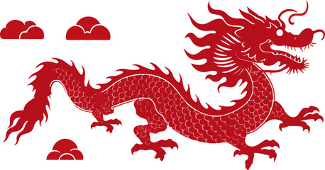 Happy Chinese New Year 2024 Capricorn Zodiac Illustration.