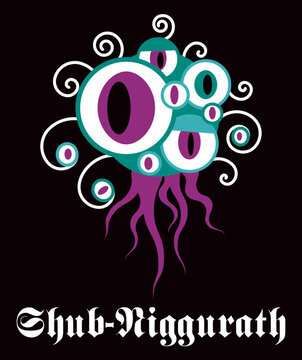 MONSTRE V2 Lovecraft CTHULHU Shub Niggurath tas d'&oelig;ils tentacules grand ancien 1
