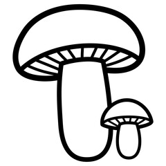 Mushrooms Vector Illustration 