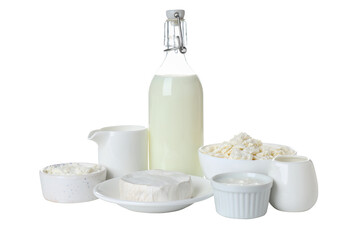 PNG, dairy products, isolated on white background.