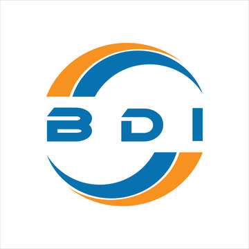 BDI letter logo design on a white background or Monogram logo design for entrepreneur and business.