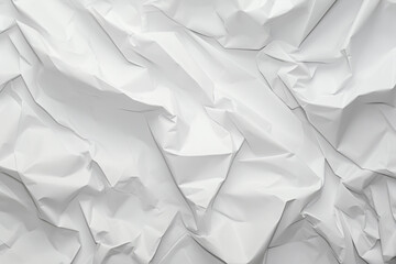 Obraz premium white crumpled paper texture background 