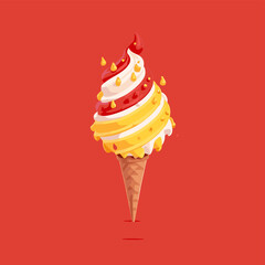 ice cream icon vector eps