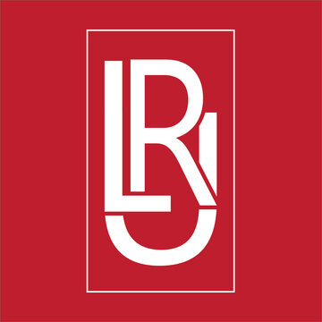 L+R+U joined text logo professional & modern logo business
