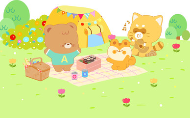 Baby bear character