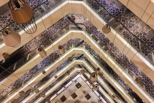 Istanbul, Turkey- April 14, 2023: Interior of Hilton Istanbul Bakirkoy hotel