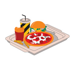 FREE VECTOR FAST FOOD DESIGN.