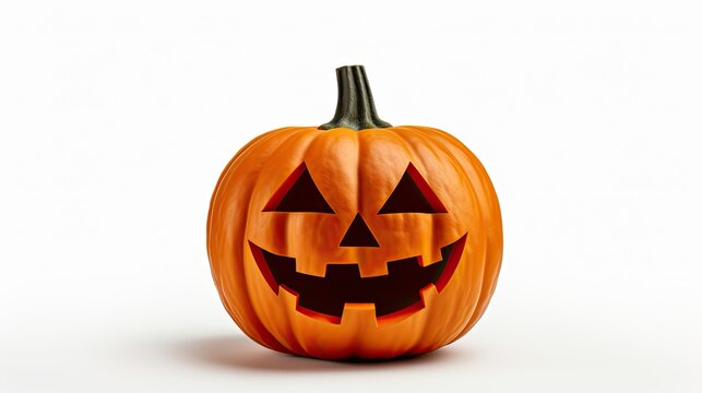 Halloween background with a pumpkin isolated