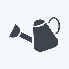 Icon Watering Pot. suitable for Garden symbol. glyph style. simple design editable. design template vector. simple illustration