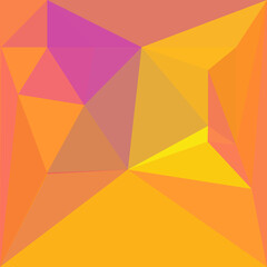 bright pink yellow and orange glowing soft colours in creative geometric patterns and design