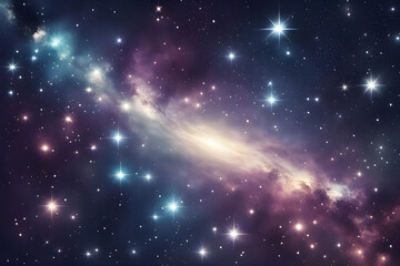 A galaxy filled with shining stars.4