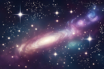 A galaxy filled with shining stars.2