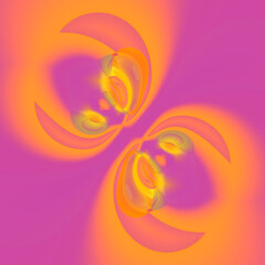 cute doodle cartoon patterns bright vivid orange yellow and red creative textured pink and purple colours