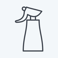 Icon Spray. suitable for Barbershop symbol. line style. simple design editable. design template vector. simple illustration