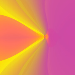 bright pink yellow and orange glowing soft colours in creative geometric patterns and design