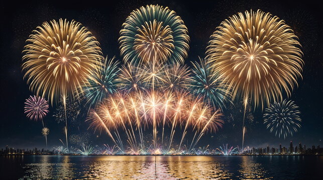 Fireworks Extravaganza: Painting the Sky with Colorful Bursts