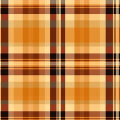 orange plaid fabric texture