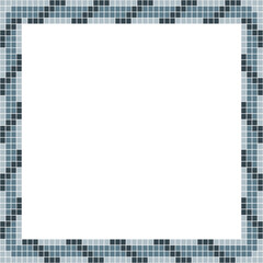 Grey tile frame, Mosaic tile frame or background, Tile background, Seamless pattern, Mosaic seamless pattern, Mosaic tiles texture or background. Bathroom wall tiles, swimming pool tiles.