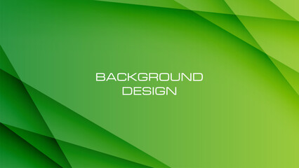 Modern green banner background with diagonal lines for business presentation. vector illustration