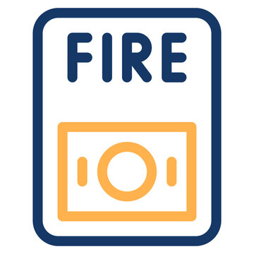 Vector Icon Fire Button, Alarm, Button, Fireman, Fire