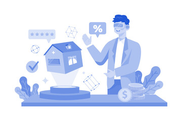 Man rents house online using VR technology