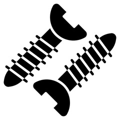 Vector Icon screws, Bolts, Construction, Rivet, Screws
