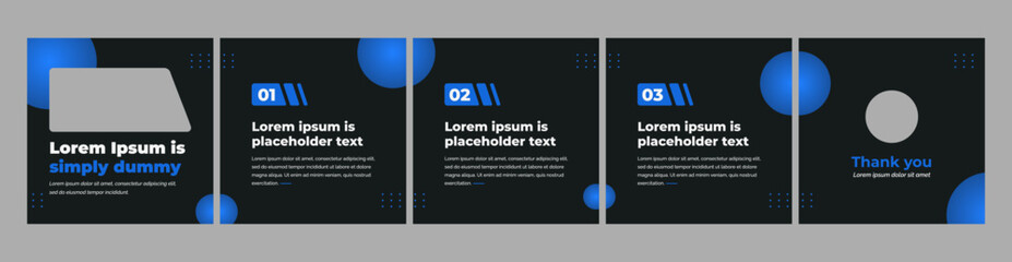 editable carousel template for social media posts © Rozin