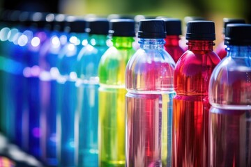water bottles emphasizing importance of hydration