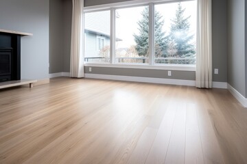 hardwood flooring in a new property