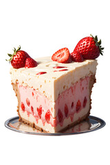 Sweet Strawberry Cake (anime style)