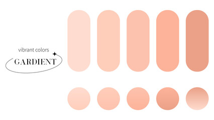  vibrant colorful gradients swatches set