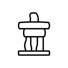 Inukshuk icon in vector. Illustration