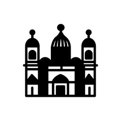 Sacré Coeur icon in vector. Illustration