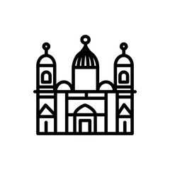 Berlin Dom  icon in vector. Illustration