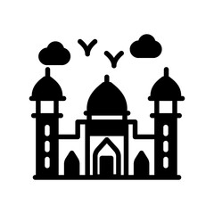 Lalbagh Fort icon in vector. Illustration