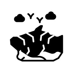 Death Valley icon in vector. Illustration