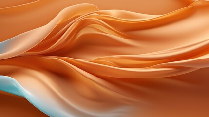 Silk fabric, textile of orange colors. Tenderness. Texture of silk fabric. Texture, background, pattern