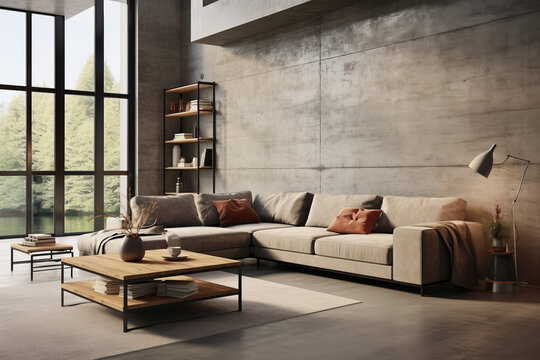 modern living room, Generative AI