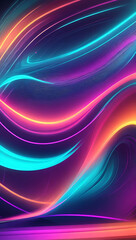 Big neon room/office/sea /ocean/ etc backround, neon lighting.