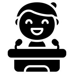 Vector Icon Conference, Speech, Avatar, Podium, Public Speaking, Stage