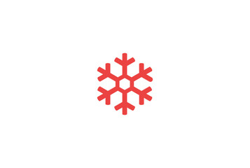 snowflake icon, decoration for christmas, vector graphics on a white background