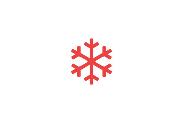 Fototapeta premium snowflake icon, decoration for christmas, vector graphics on a white background