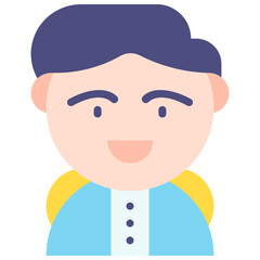 Vector Icon Hero, Young, Boy, User, Avatar, Character