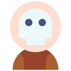 Vector Icon Skull, Character, Cultures, Game Over, Horror, Face