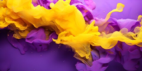 abstract liquid purple and yellow background - Powered by Adobe